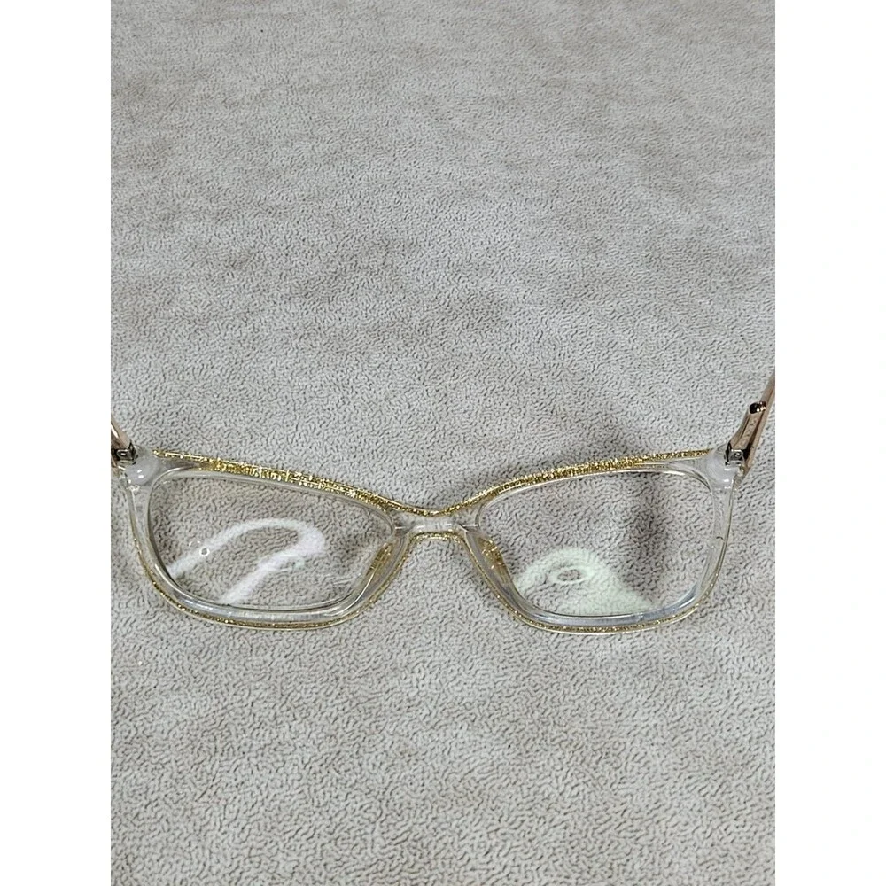 bebe BB5203 204 Taupe Crystal Clear Authentic Full Rim Eyeglass Frames 52-17-135